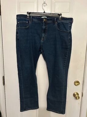Hawker Rye, 44x30, Dedicated Denim Straight Fit Stretch blue jeans